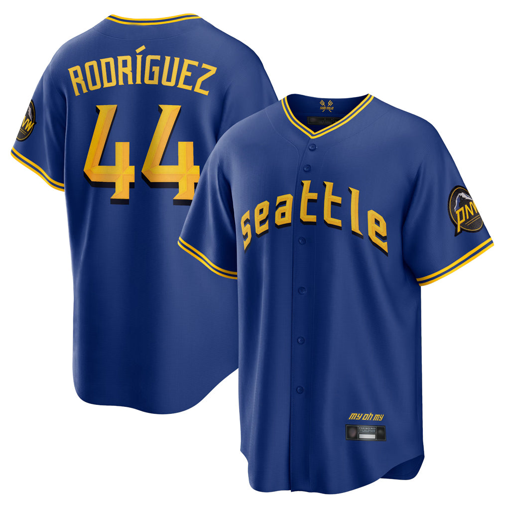 MATTH S.Mariners #44 Julio Rodriguez Player Royal City Connect Home Game Stitched Jerseys