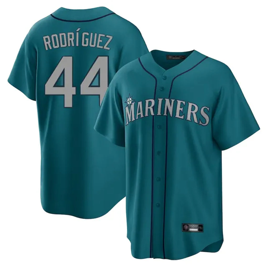 MATTH S.Mariners #44 Julio Rodriguez Player Teal Home Game Stitched Jerseys