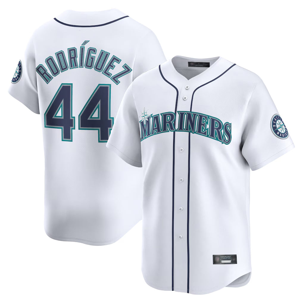 MATTH S.Mariners #44 Julio Rodriguez Player White Home Limited Stitched Jerseys