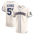 MATTH S.Mariners #51 Ichiro Suzuki Player Cream Home Limited Elite Stitched Jerseys