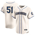 MATTH S.Mariners #51 Ichiro Suzuki Player Cream Home Limited Stitched Jerseys