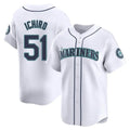 MATTH S.Mariners #51 Ichiro Suzuki Player White Home Limited Stitched Jerseys