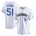 MATTH S.Mariners #51 Ichiro Suzuki Player White Pitch Fashion Game Stitched Jerseys