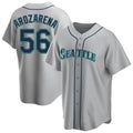 MATTH S.Mariners #56 Randy Arozarena Player Gray Home Game Stitched Jerseys