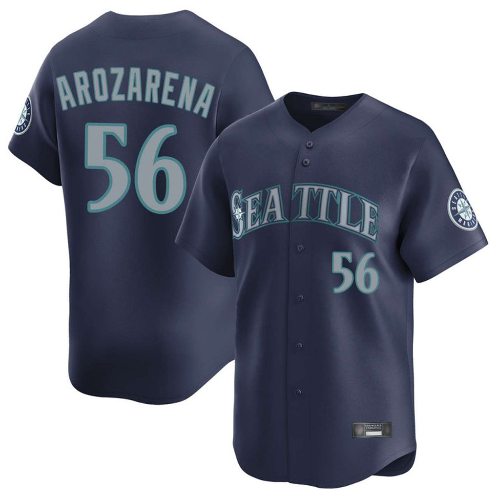 MATTH S.Mariners #56 Randy Arozarena Player Navy Home Limited Stitched Jerseys