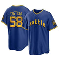 MATTH S.Mariners #58 Luis Castillo Player Royal City Connect Home Game Stitched Jerseys