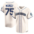 MATTH S.Mariners #75 Andres Munoz Player Cream Home Limited Stitched Jerseys