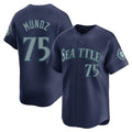 MATTH S.Mariners #75 Andres Munoz Player Navy Home Limited Stitched Jerseys