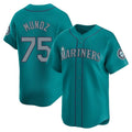 MATTH S.Mariners #75 Andres Munoz Player Teal Home Limited Stitched Jerseys