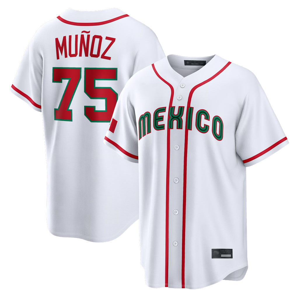 MATTH S.Mariners #75 Andres Munoz Player White 2026 World Classic Home Limited Stitched Jerseys