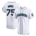 MATTH S.Mariners #75 Andres Munoz Player White Home Limited Elite Stitched Jerseys