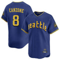 MATTH S.Mariners #8 Dominic Canzone Player Royal City Connect Home Limited Stitched Jerseys