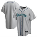 MATTH S.Mariners Blank Player Gray Home Game Stitched Jerseys