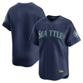 MATTH S.Mariners Blank Player Navy Home Limited Stitched Jerseys