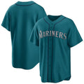 MATTH S.Mariners Blank Player Teal Home Game Stitched Jerseys