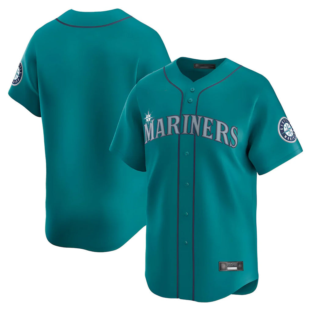 MATTH S.Mariners Blank Player Teal Home Limited Stitched Jerseys