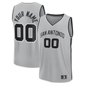 MATTH SA.Spurs Fanatics Silver Fastbreak Custom Jerseys - Statement Edition