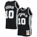 MATTH SA.Spurs #10 Dennis Rodman Mitchell & Ness Black 1993-1994 Hardwood Classics Swingman Jerseys