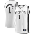 MATTH SA.Spurs #1 Victor Wembanyama Fanatics White Fast Break Player Jerseys - Association Edition