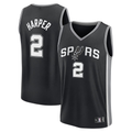 MATTH SA.Spurs #2 Dylan Harper Fanatics Black Fast Break Jerseys - Icon Edition