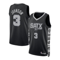 MATTH SA.Spurs #3 Keldon Johnson Black Swingman Jerseys - Statement Edition