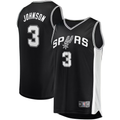 MATTH SA.Spurs #3 Keldon Johnson Fanatics Black Fast Break Replica Jerseys - Icon Edition