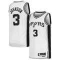 MATTH SA.Spurs #3 Keldon Johnson White Swingman Jerseys - Association Edition