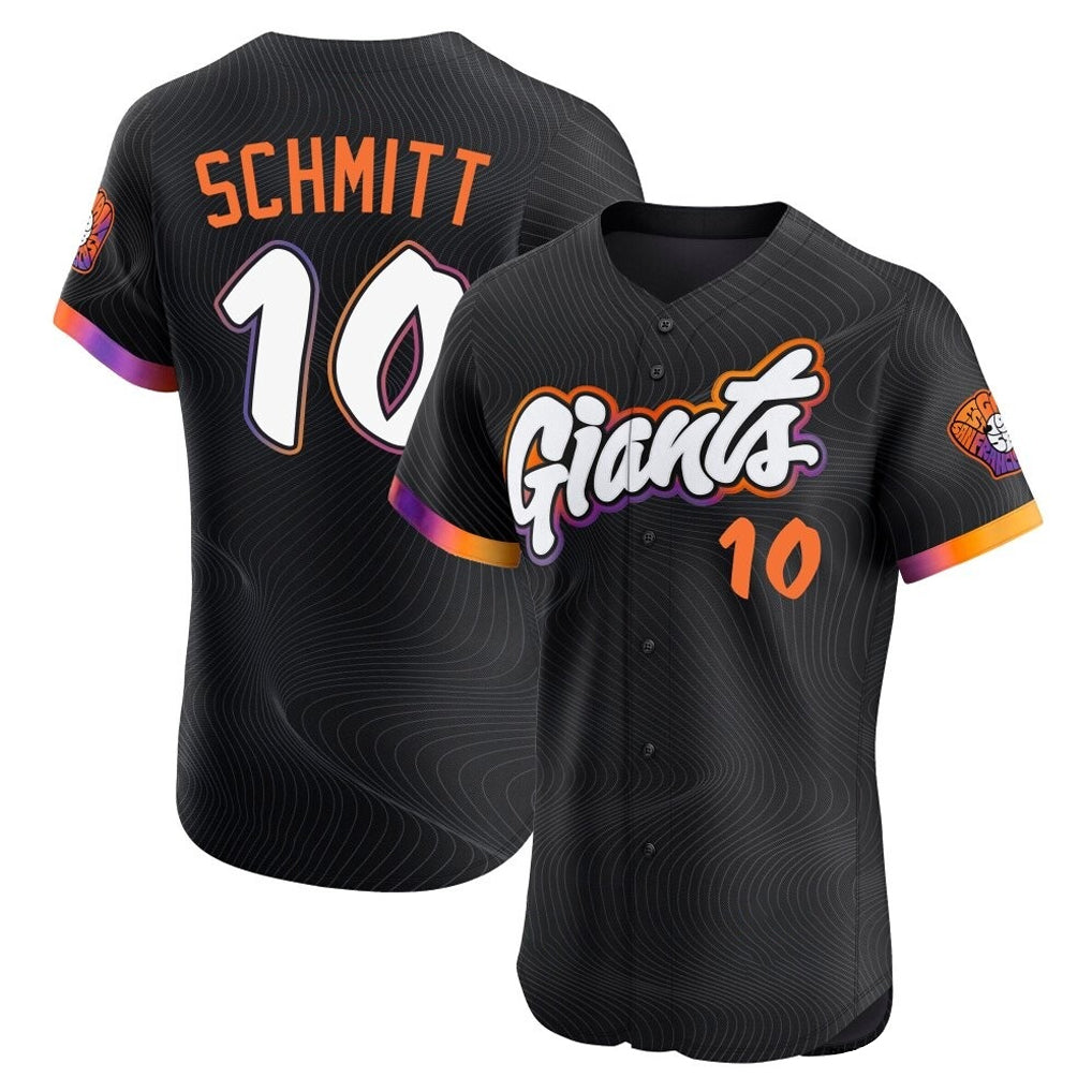 MATTH SF.Giants #10 Casey Schmitt Player Black 2025 City Connect Home Limited Elite Stitched Jerseys
