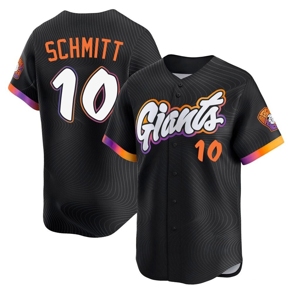 MATTH SF.Giants #10 Casey Schmitt Player Black 2025 City Connect Home Limited Stitched Jerseys