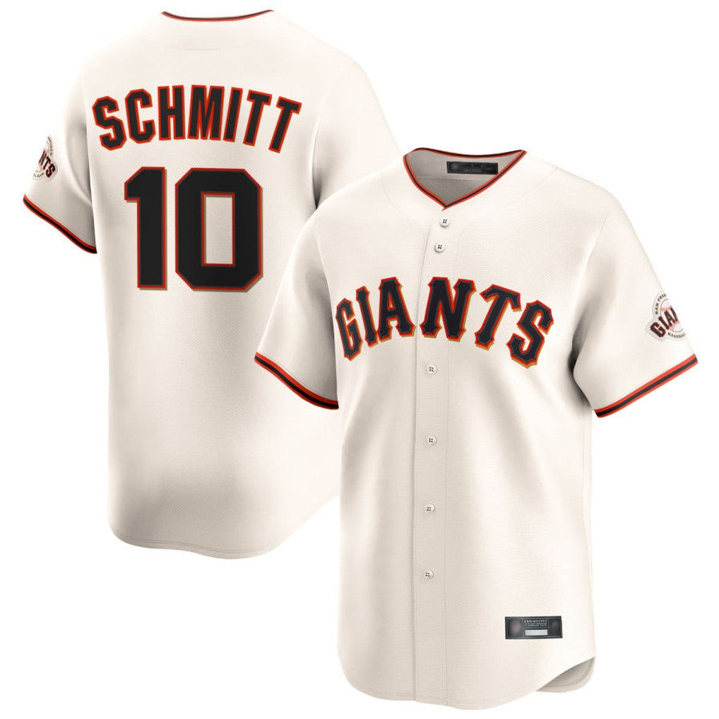 MATTH SF.Giants #10 Casey Schmitt Player Cream Home Limited Stitched Jerseys