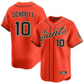 MATTH SF.Giants #10 Casey Schmitt Player Orange Home Limited Stitched Jerseys