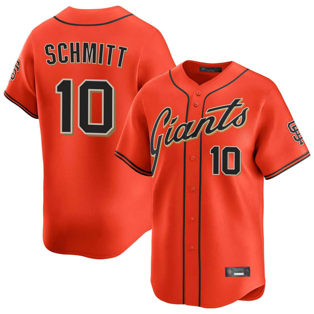 MATTH SF.Giants #10 Casey Schmitt Player Orange Home Limited Stitched Jerseys