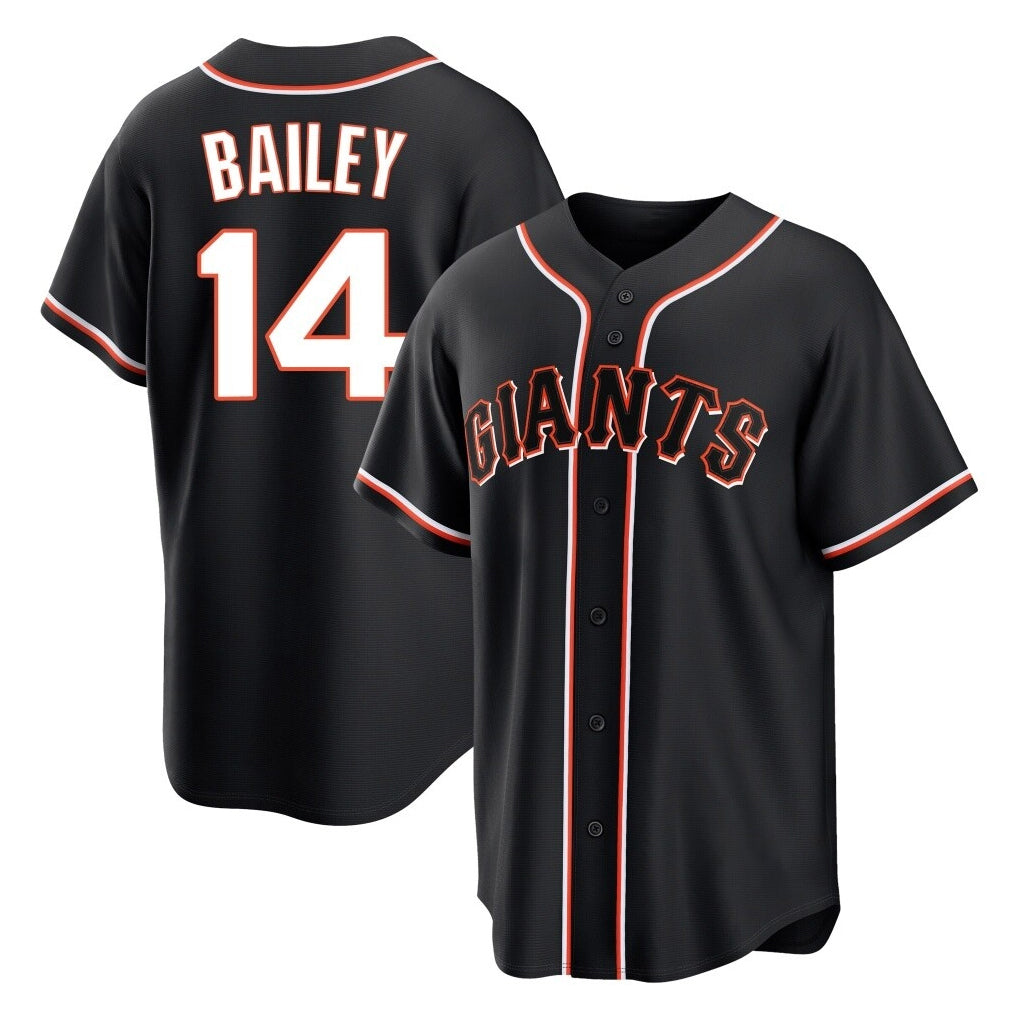 MATTH SF.Giants #14 Patrick Bailey Player Black Fashion Out Home Limited Stitched Jerseys