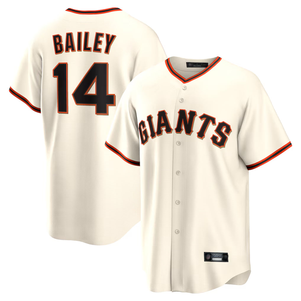 MATTH SF.Giants #14 Patrick Bailey Player Cream Home Game Stitched Jerseys