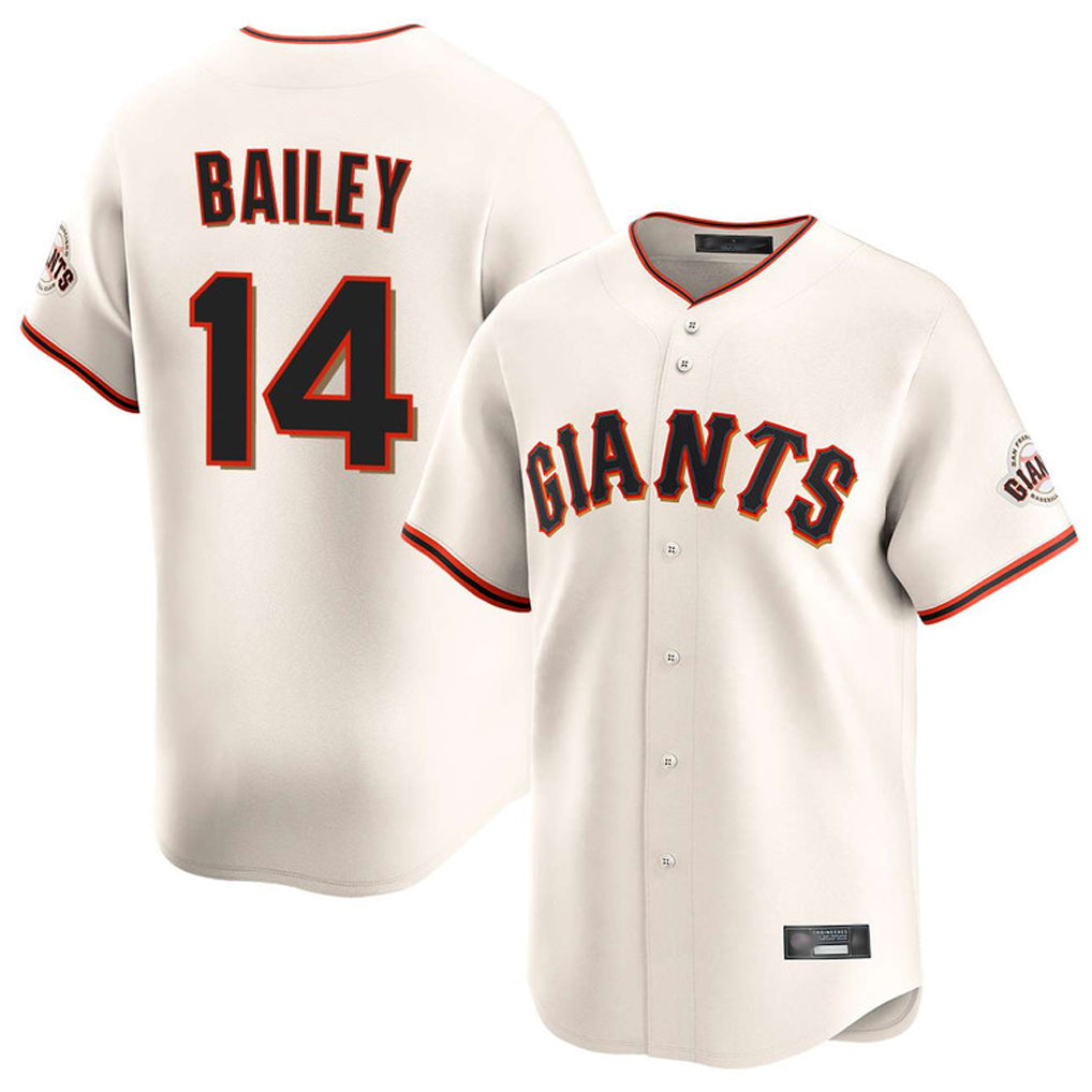 MATTH SF.Giants #14 Patrick Bailey Player Cream Home Limited Stitched Jerseys