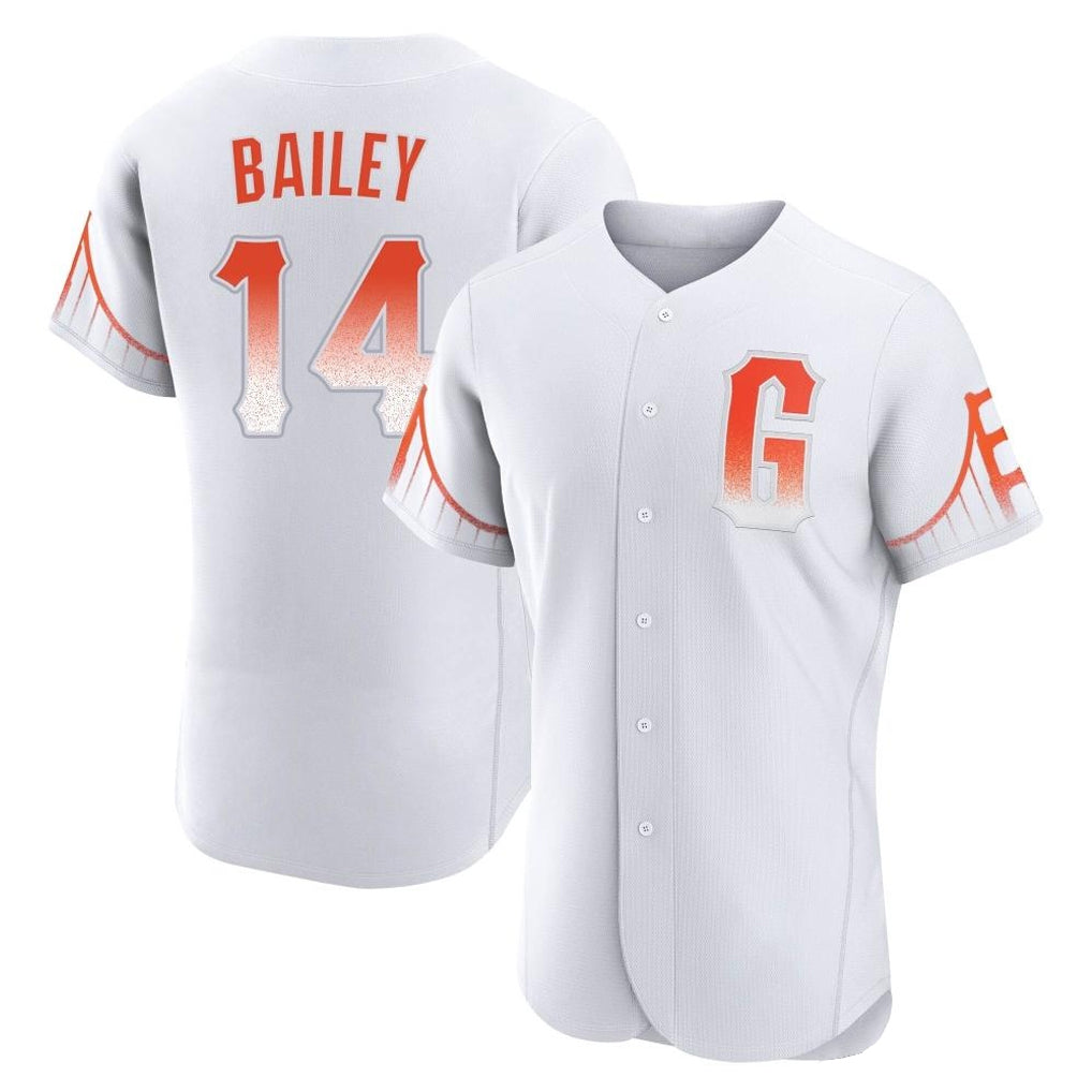 MATTH SF.Giants #14 Patrick Bailey Player White City Connect Home Limited Elite Stitched Jerseys
