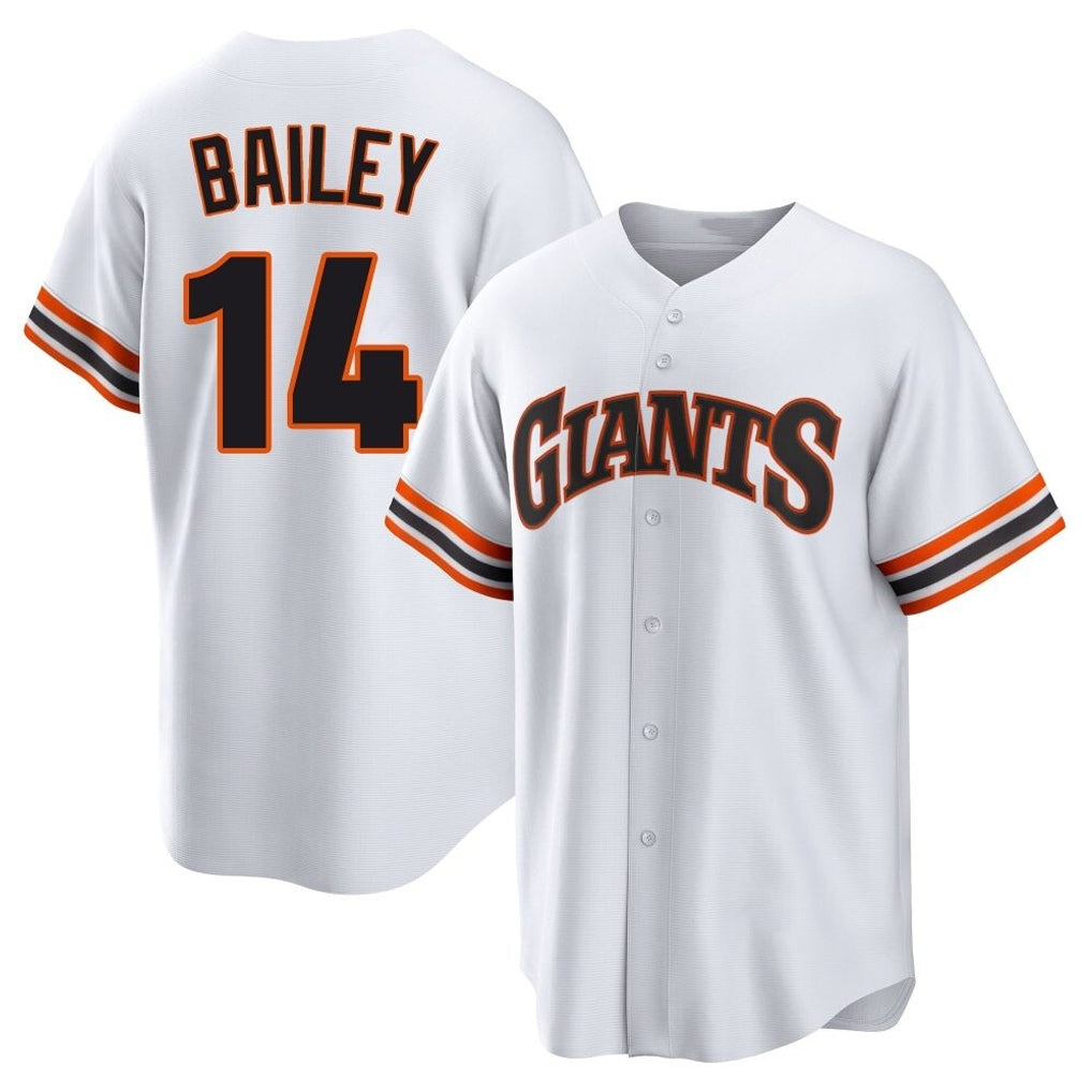 MATTH SF.Giants #14 Patrick Bailey Player White Home Game Stitched Jerseys