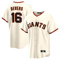 MATTH SF.Giants #16 Rafael Devers Player Cream Home Game Stitched Jerseys