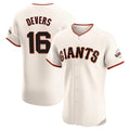 MATTH SF.Giants #16 Rafael Devers Player Cream Home Limited Elite Stitched Jerseys