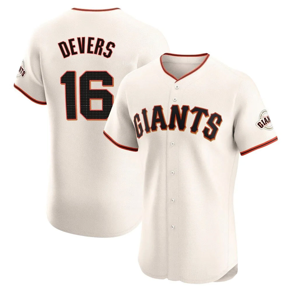 MATTH SF.Giants #16 Rafael Devers Player Cream Home Limited Elite Stitched Jerseys