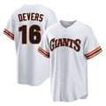 MATTH SF.Giants #16 Rafael Devers Player White Home Game Stitched Jerseys