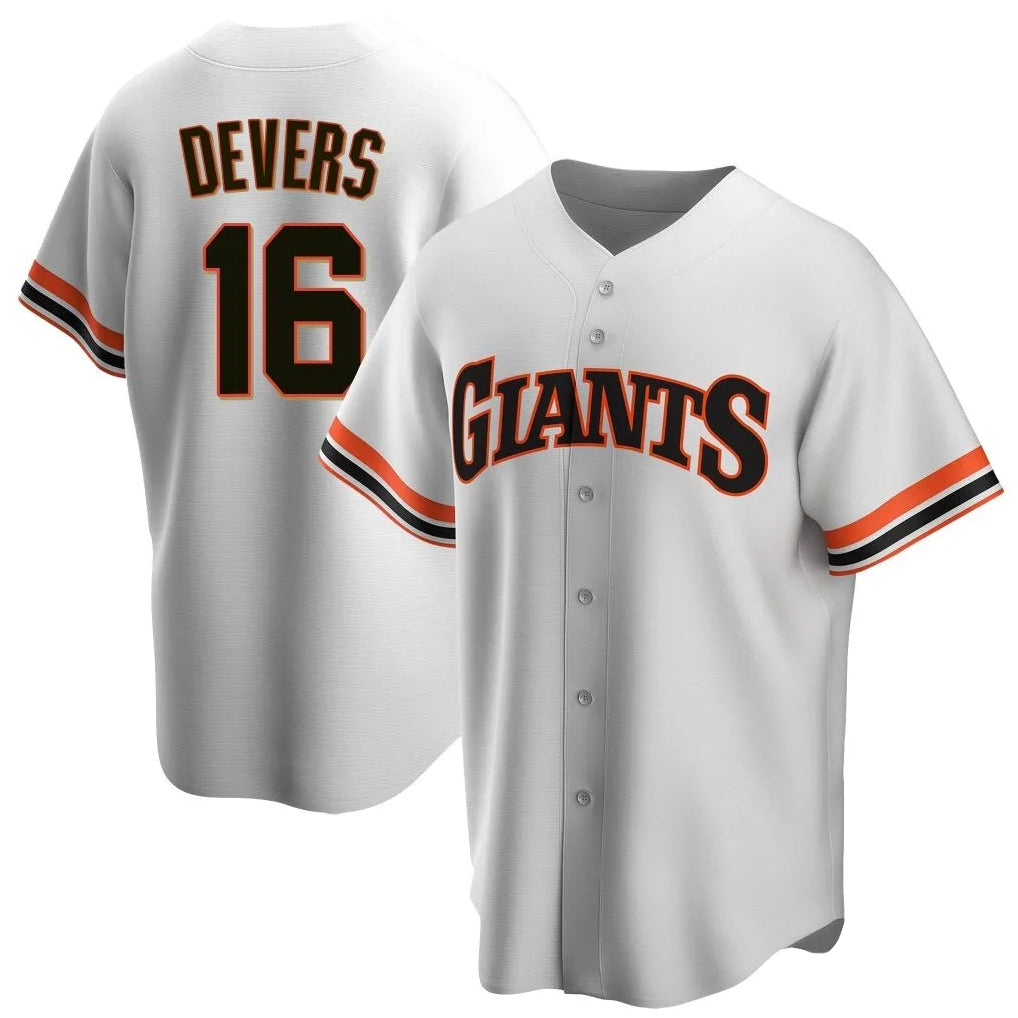 MATTH SF.Giants #16 Rafael Devers Player White Throwback Cooperstown Collection Home Game Stitched Jerseys