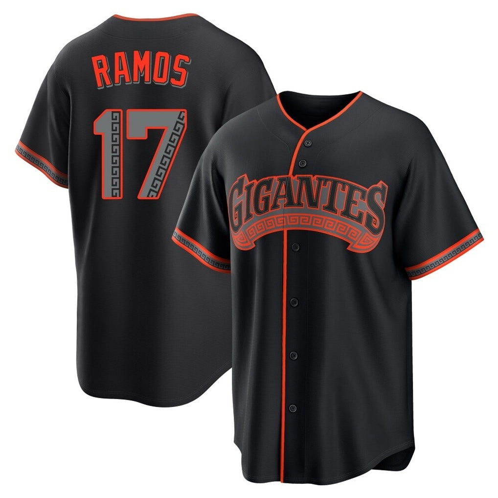 MATTH SF.Giants #17 Heliot Ramos Player Black Alternate Limited Stitched Jerseys