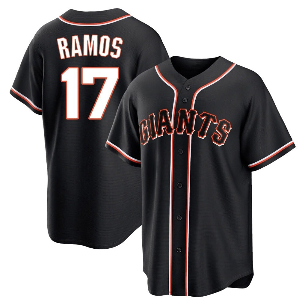 MATTH SF.Giants #17 Heliot Ramos Player Black Fashion Out Home Limited Stitched Jerseys