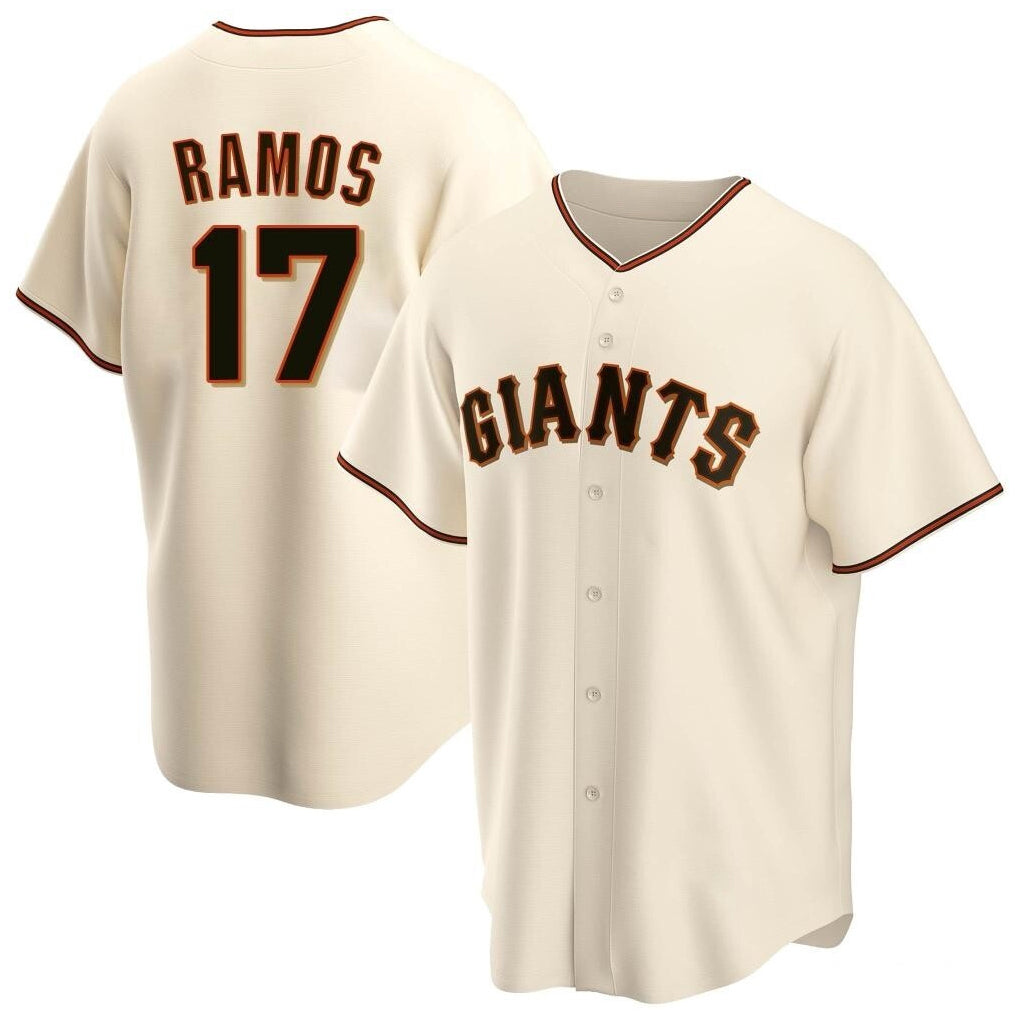 MATTH SF.Giants #17 Heliot Ramos Player Cream Home Game Stitched Jerseys