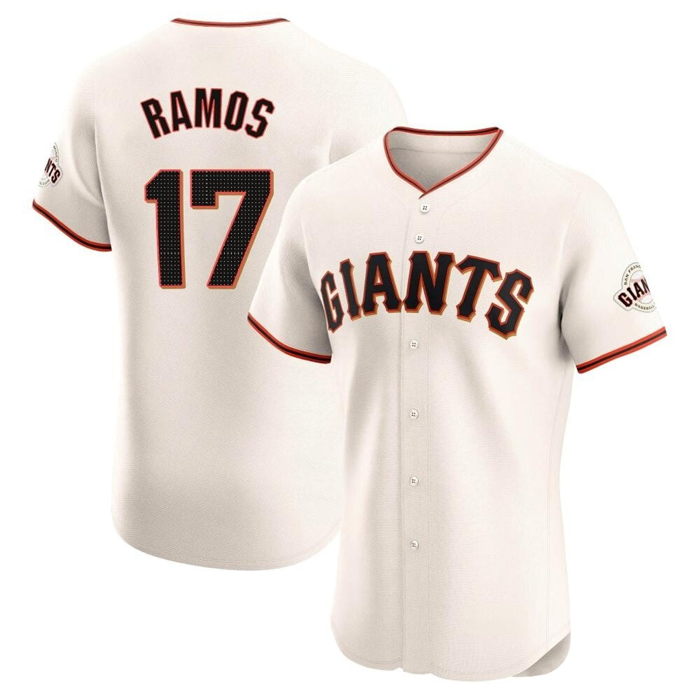 MATTH SF.Giants #17 Heliot Ramos Player Cream Home Limited Elite Stitched Jerseys