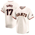 MATTH SF.Giants #17 Heliot Ramos Player Cream Home Limited Stitched Jerseys