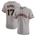 MATTH SF.Giants #17 Heliot Ramos Player Gray Home Limited Elite Stitched Jerseys