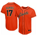 MATTH SF.Giants #17 Heliot Ramos Player Orange Home Limited Stitched Jerseys