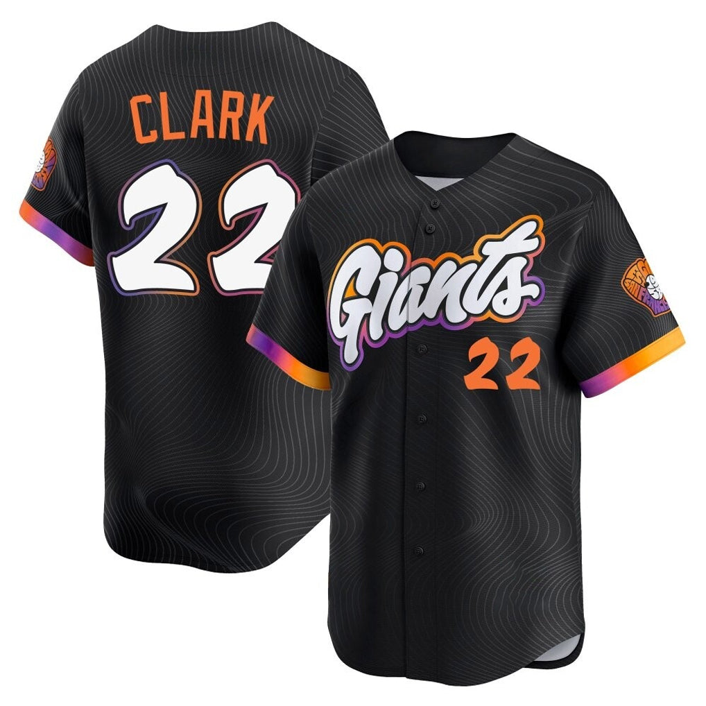 MATTH SF.Giants #22 Will Clark Player Black 2025 City Connect Home Limited Stitched Jerseys